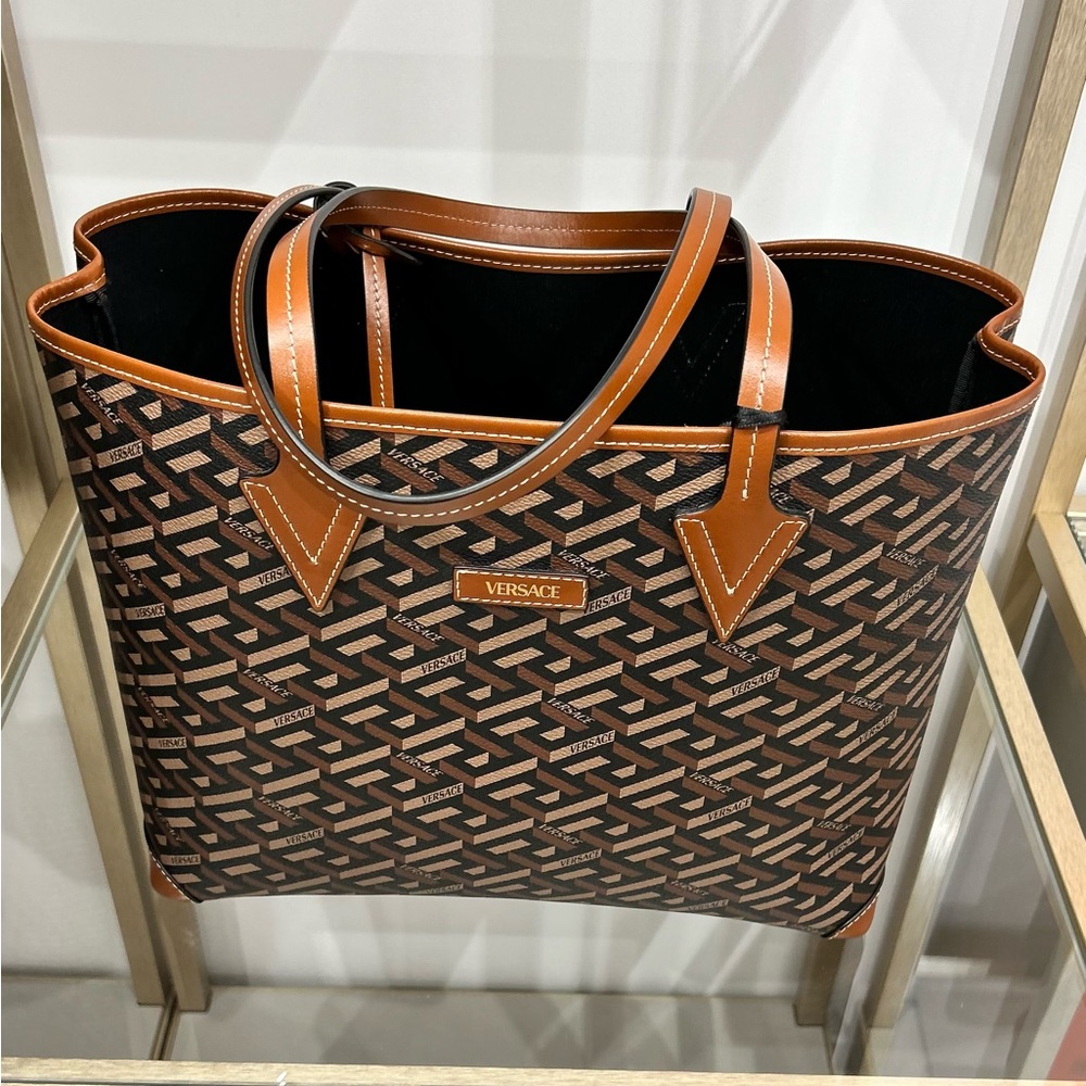 Versace La Greca signature tote bag